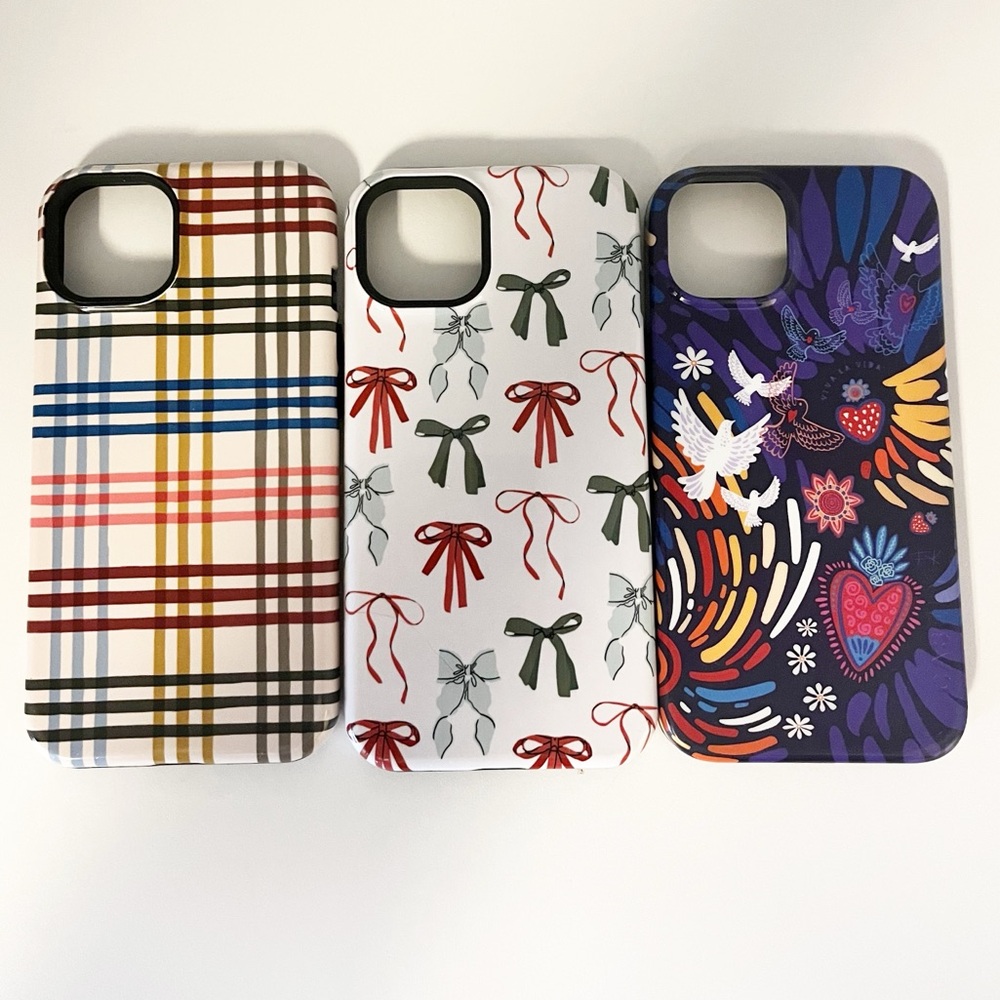 Casely IPhone 13 MagSafe Case Lot Frida Kahlo Viva La Vida Ribbons Plaid Rainbow